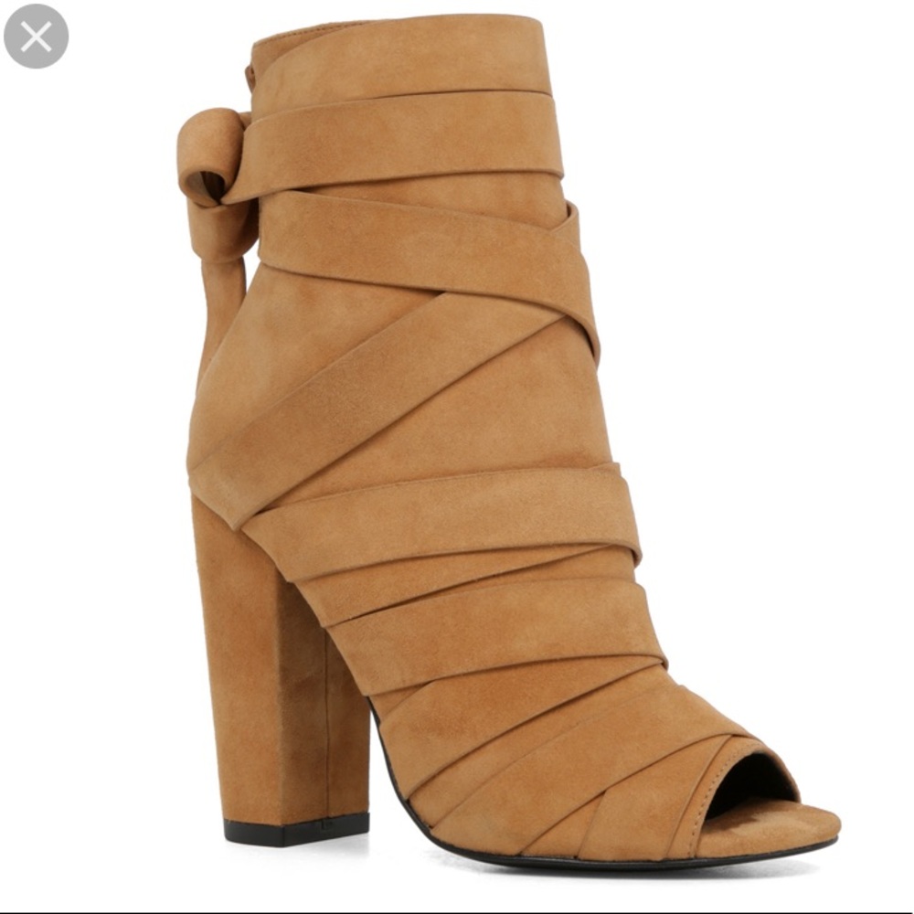 ALDO Tan Rigoli Suede Heel Boots/Booties